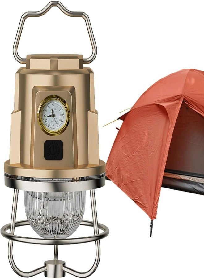 NYTRYD Vintage Camping Lantern Watch Type, Outdoor Camp Lamp, Rechargeable Lanterns for Camping, Waterproof Camping Lantern, Outdoor Tent Light, 1200mAh for Home, Garden (NY-04) - Image 3